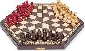Husaria - Mediniai šachmatai trims asmenims, 27 centimetrai