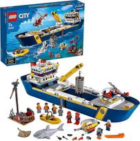 LEGO 60266 City Sea Research Ship Floating Toy Boat, giliavandenis povandeninis rinkinys, nardymo nuotykiai vaikams