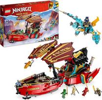 LEGO 71797 "Ninjago Ninja Flight Sailor in Race with Time", nindzių dirižablio žaislų rinkinys su 2 drakono figūrėlėmis ir 6 mini figūrėlėmis, 2023 m. transporto priemonių rinkinys, gimtadienio dovanos vaikams idėja