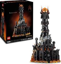 LEGO ikonos "Žiedų valdovas": Barad-dūro konstruktorius suaugusiems su Sauronu, Gotmogu, orku, Frodu, Samu ir Golumu, filmo gerbėjams skirtos kolekcinės detalės 10333