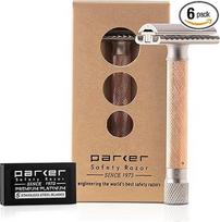 Parker safety razor Variant Rose Gold + 5 Razor Blades