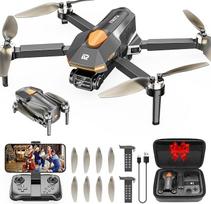 PLEGBLE dronas su kamera vaikams, mini dronas suaugusiems, bešepetėlinis FPV RC dronas su 5G WiFi, aukščio palaikymo funkcija, 3D flip, begarsis režimas, trajektorija, žaislai ir dovanos berniukams nuo 8 metų