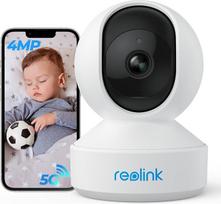 Reolink 4MP Indoor Security Camera, 2.4G/5GHz Dual-Band WiFi, Pan Tilt Indoor WiFi Pet Camera, Baby Monitor with Human/Pet AI Detection, 2-Way Audio, IR Night Vision, Remote Viewing, E1 Pro