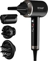 Revamp iGen Progloss Shine BLDC Hair Dryer - Powerful Hair Dryer for Frizz-free Styling, 2 Styling Nozzles, 1 Diffuser Attachment, 4 Heat and 3 Speed Settings