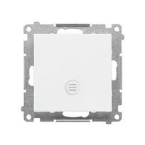 Jungiklis, 1 kl., virštinkinis, baltas, su LED indikatoriumi, IP20/IP44, Kontakt Simon, Simon55, TW1ZL.01/111