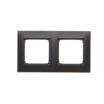 Cover frame for domestic switching devices, dvigubas, Anthracite, Kontakt Simon, Simon54, DR2/49