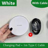 30W Greitas Belaidis Įkroviklis Padėklas iPhone 16 15 14 13 12 11 Pro Max Samsung Galaxy S25 S24 Ultra Xiaomi Belaidžio Įkrovimo Stotis balta