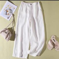 Thin Casual Slacks Slacks Thigh-high Waisted Straight Trousers S balta