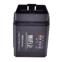 „Elm327 Wifi Obdii Auto“ automobilių diagnostikos skaitytuvo nuskaitymo įrankis, skirtas „iOS Android“. juoda