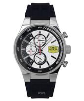 Invicta Racing Chronograph Silikoninis dirželis Baltas ciferblatas Kvarcinis 47736 Vyriškas laikrodis balta