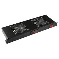 Lanview 2 FANS, DIGITAL THERMOSTAT  RACK MOUNT FAN MODULE 1U