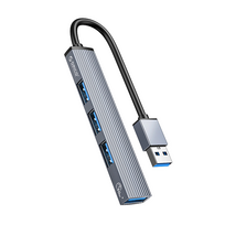Orico AH-A13 USB-A šakotuvo prijungimo stotelė 1x USB-A 3.0 + 3x USB-A 2.0 – pilkos spalvos