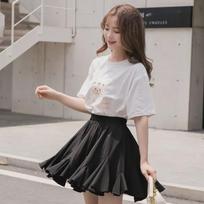 Super Fairy Slim Fluffy A-Line Skirt - Women's High-Waist Summer Short Skirt, Korean Style, Age-Reducing, All-Match, Half-Length for Students. XL (58-65 kg) juoda