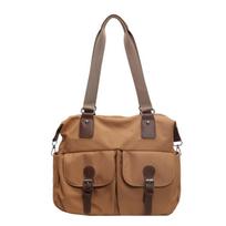 Nylon Cloth Bag Shoulder Bag Simple Casual Tote Bag for Women New Large Capacity Multi-pocket Commuter Postman Bag 35*15*26