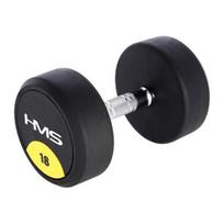 HMS HMS HG PRO rubberized dumbbell 1 x 18 kg.