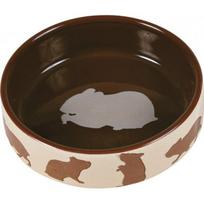 TRIXIE Trixie Hamster ceramic bowl with hamster motif - 80ml 8cm