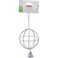 ZOLUX Zolux metalinis šieno kamuolys pakabinimui, 10 cm skersmens, pilkas