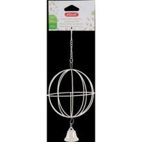 ZOLUX Zolux metalinis šieno kamuolys pakabinti, 10 cm skersmens, smėlio spalvos