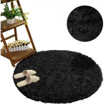Strado Strado Shaggy Round Carpet 90x90 BlackSky (Black) universaln