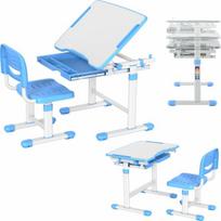 Mozos Mozos reguliuojama vaikiška rašomojo stalo kėdė (DC-SET-BLUE)