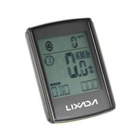 Lixada Daugiafunkcis 2-in-1 Belaidis LCD Dviračio Kompiuteris Greitis Kadencija Atsparus Vandeniui juoda