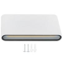 LED sieninis šviestuvas 12W COB Aliuminis Lauko Sodo Šviestuvas IP65 Atsparus Vandeniui AC85-265V(Baltas apvalkalas