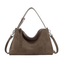 New Matte Cowhide Tote Bag for Women's Large Capacity Korean Style Fashionable Simple Shoulder Bag