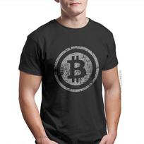 Bitcoin Sign Art Satoshi Nakamoto Offerts Men Tshirt Homme Graphic Cool Design Cotton Harajuku T Shirt S