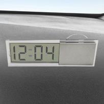 Automobilio laikrodis Siurbtukas Skaitmeninis laikrodis Su temperatūra Maitinamas baterijomis Automobilinis lipdukas Laikrodis Tikslus temperatūros rodymas Transporto priemonė sidabras