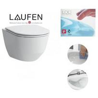 Laufen Pro New Rimless Slim su LCC danga pakabinamas klozetas su lėtaeigiu dangčiu 8209664000001