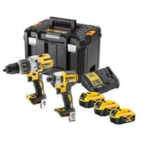 Įrankių rinkinys DeWalt DCK276P3T-QW (DCD996 + DCF887); 18 V; 3x5,0 Ah akum.