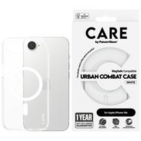 PanzerGlass CARE by Flagship Urban Combat White MagSafe Case for iPhone 16e, transparent
