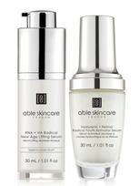 ABLE SKINCARE Veido serumas su retinoliu ir hialurono rūgštimi, stangrinantis veido serumas, 2x30 ml