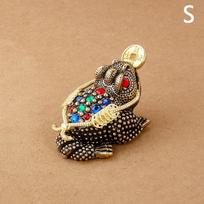 Feng Shui Toad Money Lucky Fortune Wealth Chinese Golden Frog Toad Coin Home Office Decoration Lucky Gifts Tabletop Ornaments