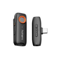 Hohem MIC 01 Wireless Lavalier Microphone, TYPE C (2TX+1RX+Charging Case) Black