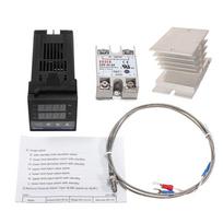 REX-C100FK02-V*AN intelektualaus temperatūros valdiklio SSR išvestis + SSR-40 DA + K zondo termopora 1 kit