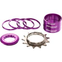 Reverse Components Single Speed konvertavimo rinkinys | Shimano HG | Purple, 13T