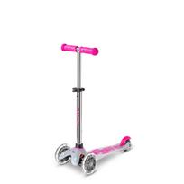 Mini Micro Deluxe Flux LED paspirtukas | Neon Pink