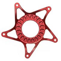 AbsoluteBlack E-BIKE Shimano Steps Super Steel Spider - dantračio adapteris | 50mm Chainline | DM | Red