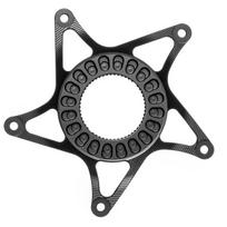 AbsoluteBlack E-BIKE Shimano Steps Super Steel Spider - dantračio adapteris | 53mm Chainline | DM | Black