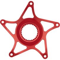 AbsoluteBlack E-BIKE Bosch Gen 4 Super Steel Spider - dantračio adapteris | 53mm Chainline | DM | Red