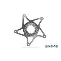AbsoluteBlack E-BIKE Bosch Gen 3 Super Steel Spider - dantračio adapteris | 50,5mm Chainline | DM | Titanium