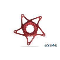 AbsoluteBlack E-BIKE Bosch Gen 3 Super Steel Spider - dantračio adapteris | 50,5mm Chainline | DM | Red
