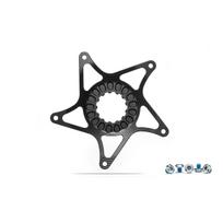 AbsoluteBlack E-BIKE Bosch Gen 3 Super Steel Spider - dantračio adapteris | 50,5mm Chainline | DM | Black