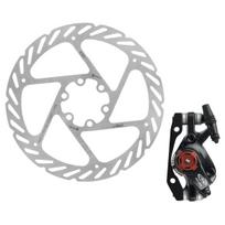 Avid BB7 MTB mechaninių diskinių stabdžių suportas su adapteriu ir 180 mm stabdžių disku | rear/front