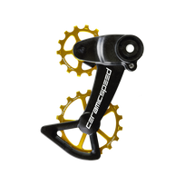 CeramicSpeed OSPW SRAM Eagle AXS Oversized galinio perjungėjo kojelė su ratukais | Coated | Gold