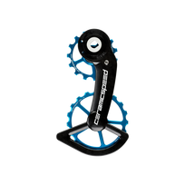 CeramicSpeed OSPW SRAM Rival AXS Oversized galinio perjungėjo kojelė su ratukais | Coated | Blue