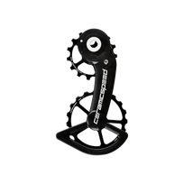 CeramicSpeed OSPW SRAM Rival AXS Oversized galinio perjungėjo kojelė su ratukais | Coated | Black