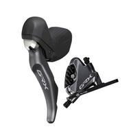 Shimano GRX ST-RX810 stabdžių/pavarų perjungimo rankenėlė su BR-RX810 suportu | 2-speed | Left | Front