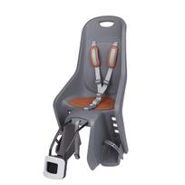 Polisport Bubbly Maxi Plus FF vaikiška kėdutė dviračiui ant rėmo | Charcoal Grey - Brown